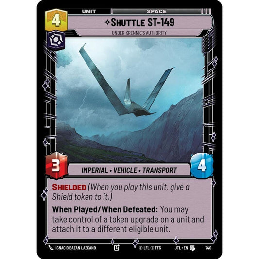 Shuttle ST-149, U, JTL 740) Foil, Star Wars Unlimited