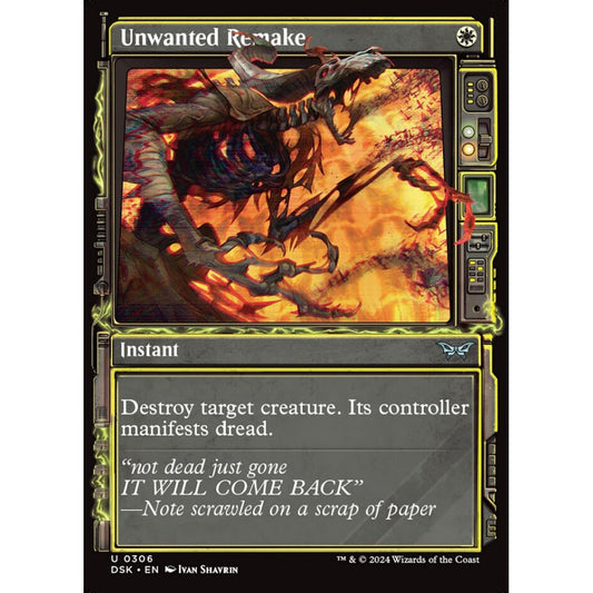 Unwanted Remake, 306, uncommon, Magic: The Gathering, Duskmourn: House of Horror