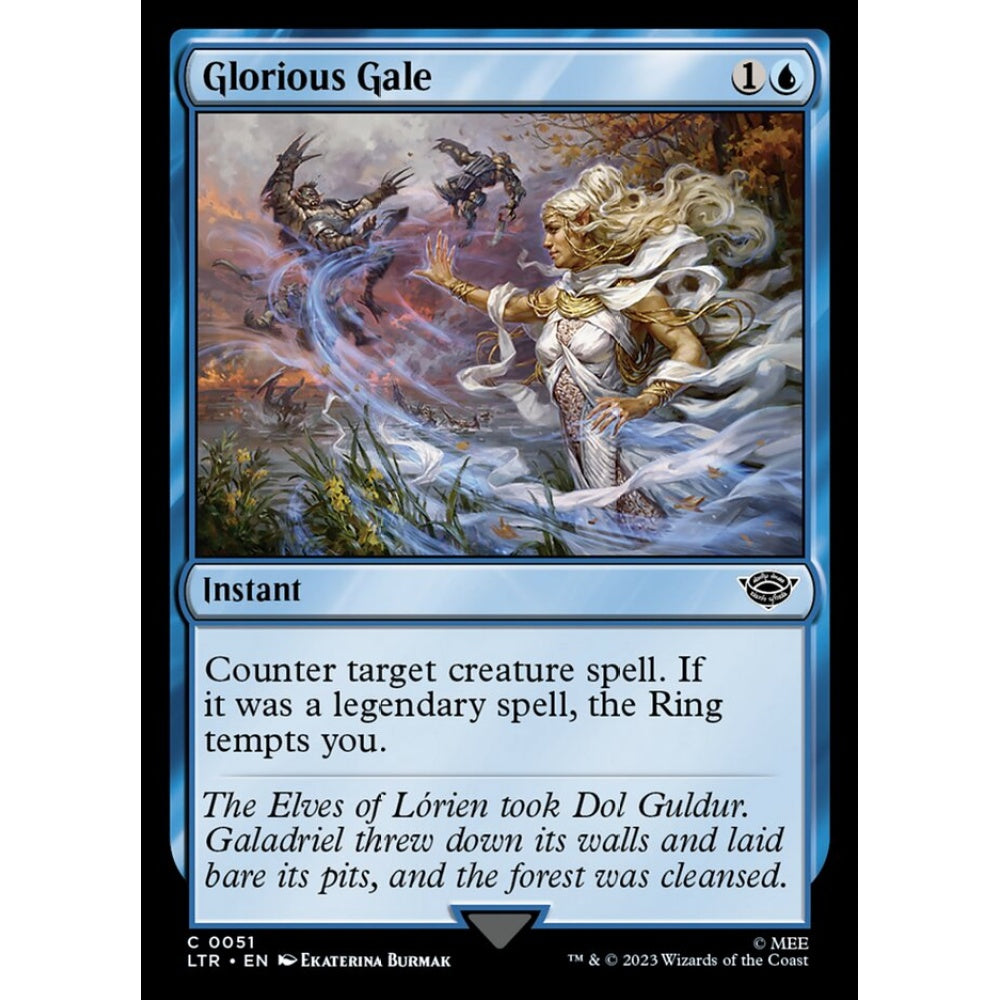 Glorious Gale, common, 51, Magic the Gathering, The Lord of the Rings: Tales of Middle-earth