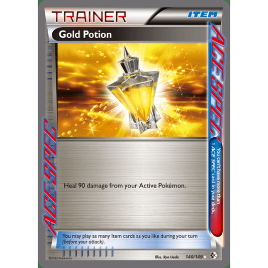 Gold Potion Full Art 140/149 Pokemon Card Game Boundaries Crossed