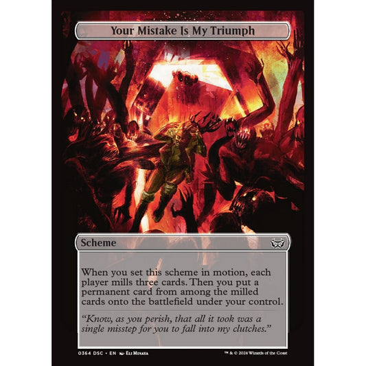 Your Mistake Is My Triumph, 364, common, Magic: The Gathering, Duskmourn: House of Horror