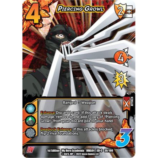 Piercing Growl, 030/108, XR-C, UniVersus, MHA04 League of Villains