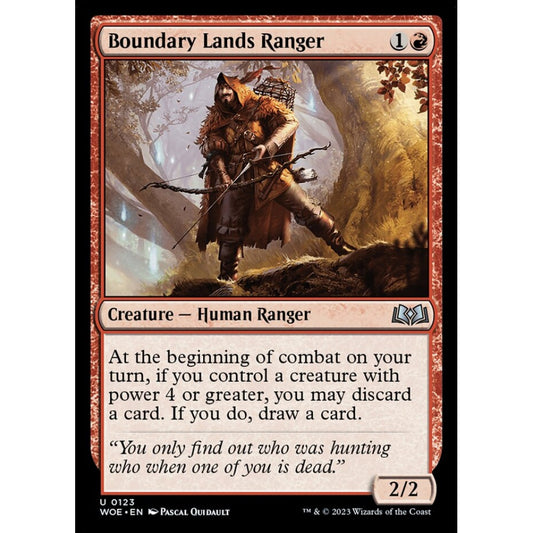 Boundary Lands Ranger, uncommon, 123, Magic the Gathering, Wilds of Eldraine