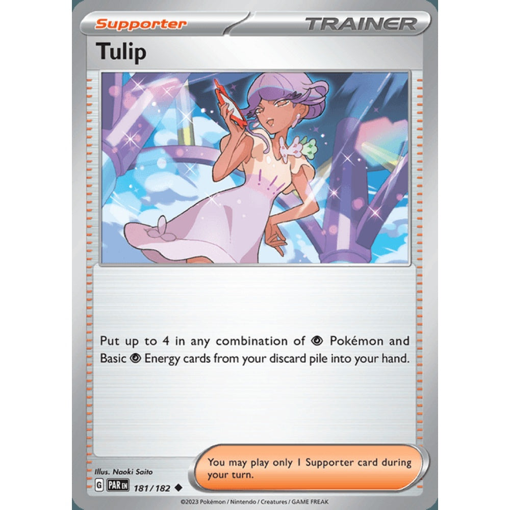 Tulip Uncommon 181/182 Pokemon Card Game Paradox Rift