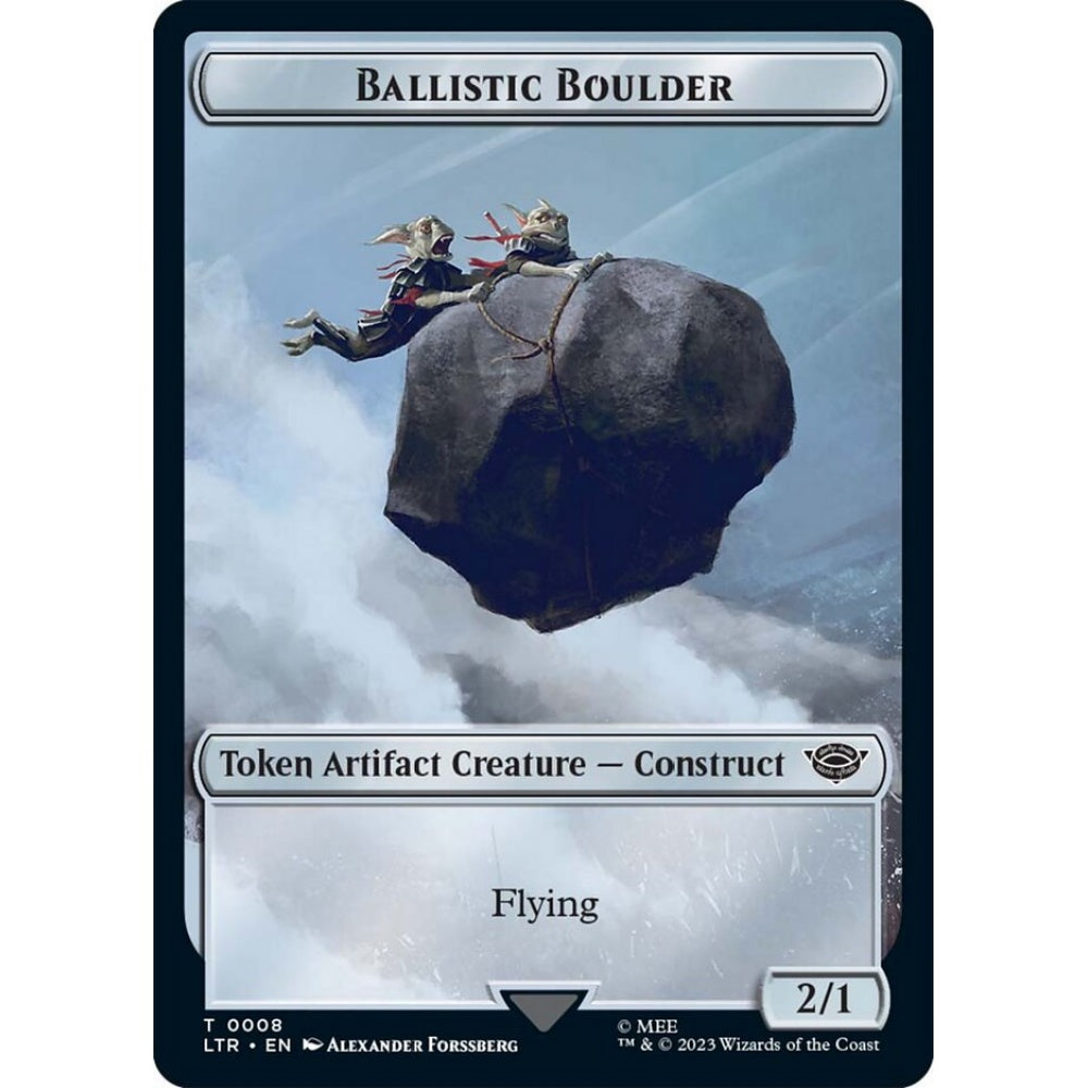 Ballistic Boulder common 8 Magic the Gathering Tales of Middle-earth Tokens