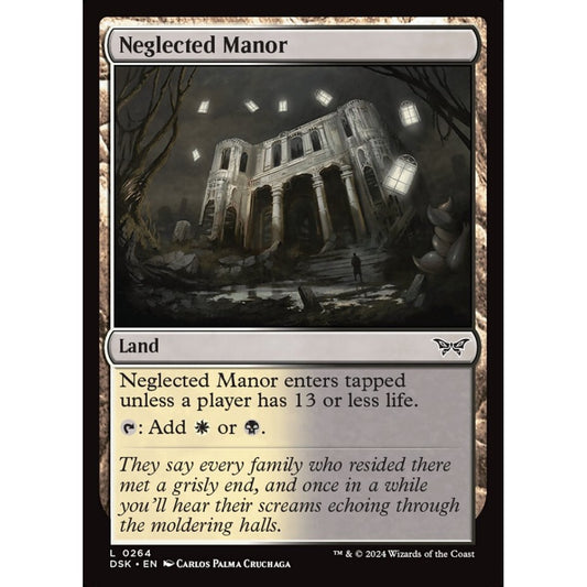 Neglected Manor, 264, common, Magic: The Gathering, Duskmourn: House of Horror