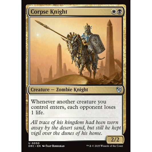 Corpse Knight, 50, uncommon, Magic: The Gathering, Aetherdrift Commander