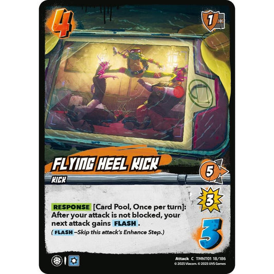 Flying Heel Kick 18/186 TMNT01 Universus Teenage Mutant Ninja Turtles Attack C