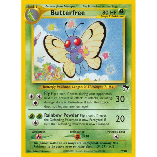 Butterfree Fixed 9/18 Pokemon Card Game Southern Islands