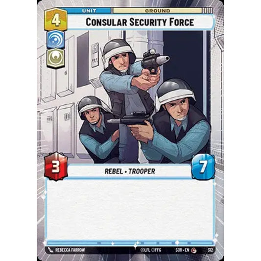 Consular Security Force, 312, C, Star Wars Unlimited, Sparks Of Rebellion