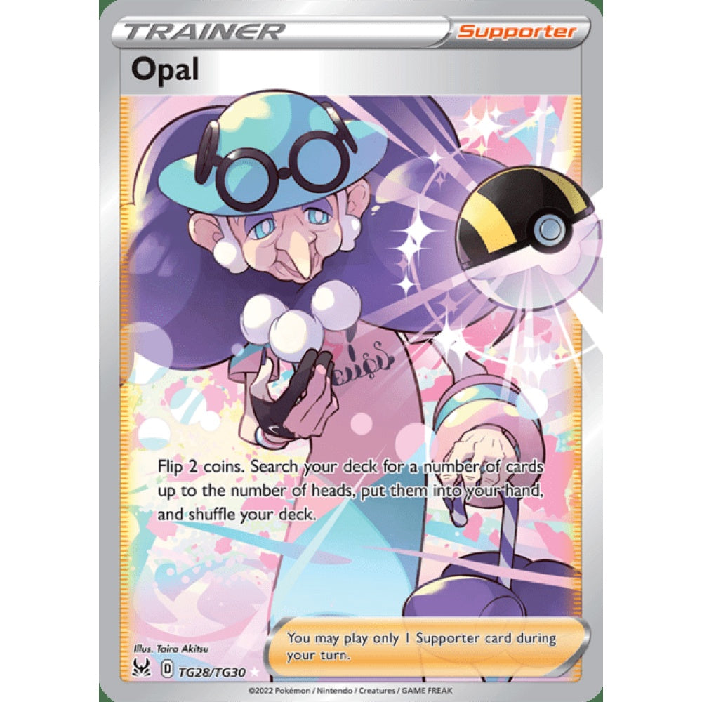 Opal Full Art TG28/TG30 Pokemon Card Game Lost Origins