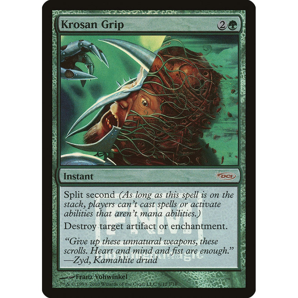 Krosan Grip rare 8 Magic the Gathering Friday Night Magic 2010