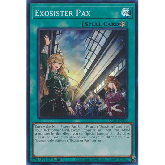 Exosister Pax RA02-EN066 Super Super Rare Yu-Gi-Oh 25th Anniversary Rarity Collection II in Art