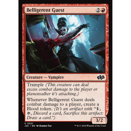Belligerent Guest, 521, common, Magic: The Gathering, Foundations Jumpstart