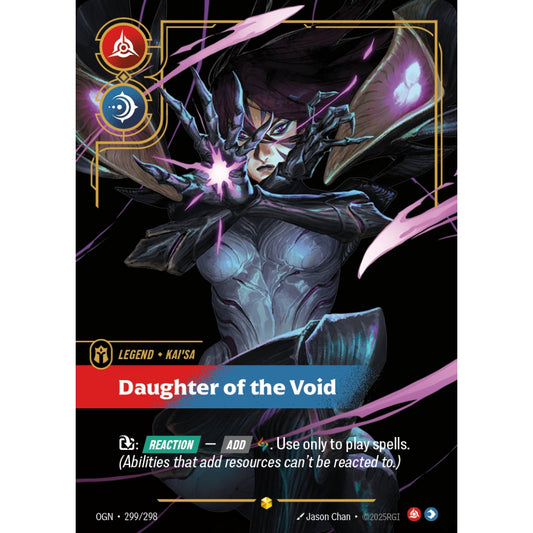 Daughter of the Void OGN-299/298 Riftbound Card Game Origins Showcase
