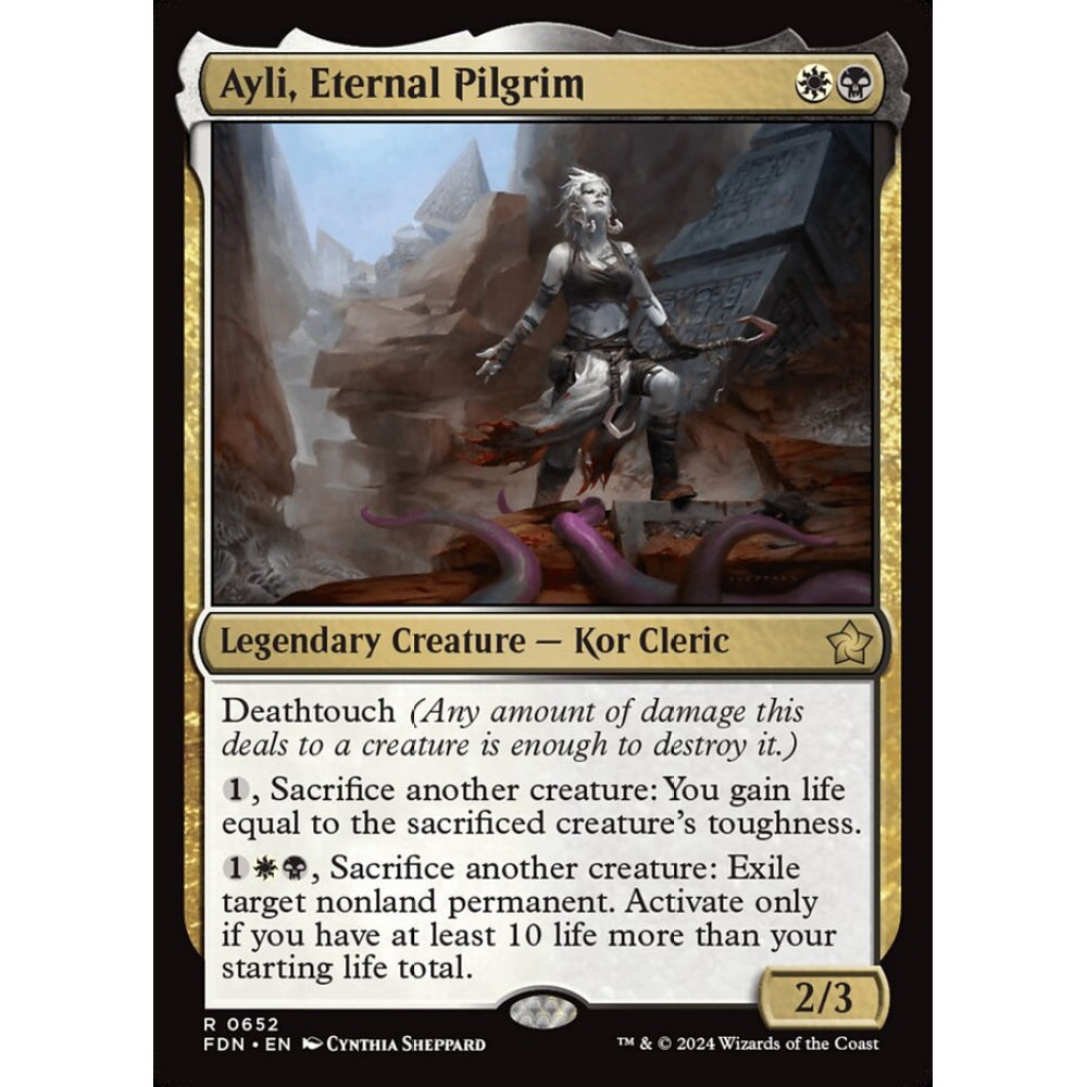 Ayli, Eternal Pilgrim, 652, rare, Magic: The Gathering, Foundations