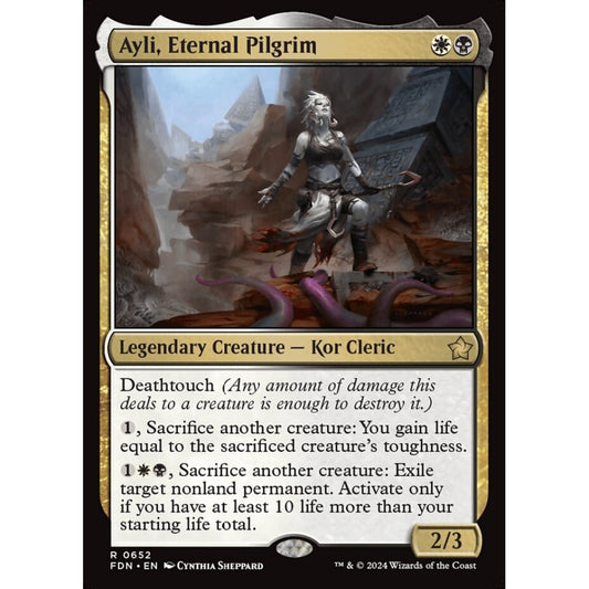 Ayli, Eternal Pilgrim, 652, rare, Magic: The Gathering, Foundations