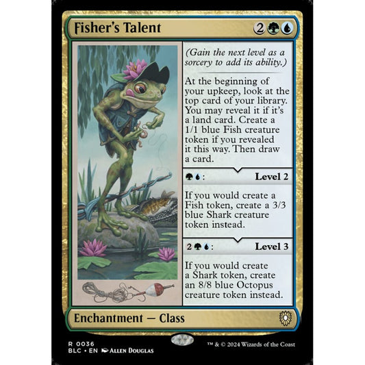 Fisher's Talent, 36, rare, Magic: The Gathering, Bloomburrow