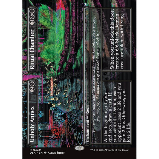 Unholy Annex // Ritual Chamber, 339, rare, Magic: The Gathering, Duskmourn: House of Horror
