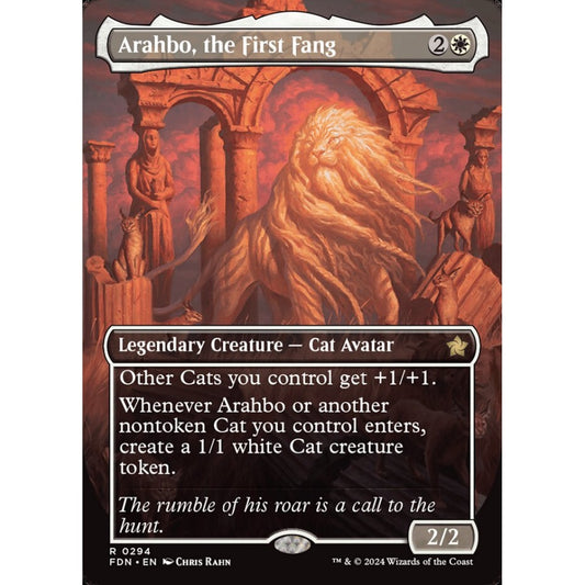 Arahbo, the First Fang, 294, rare, Magic: The Gathering, Foundations