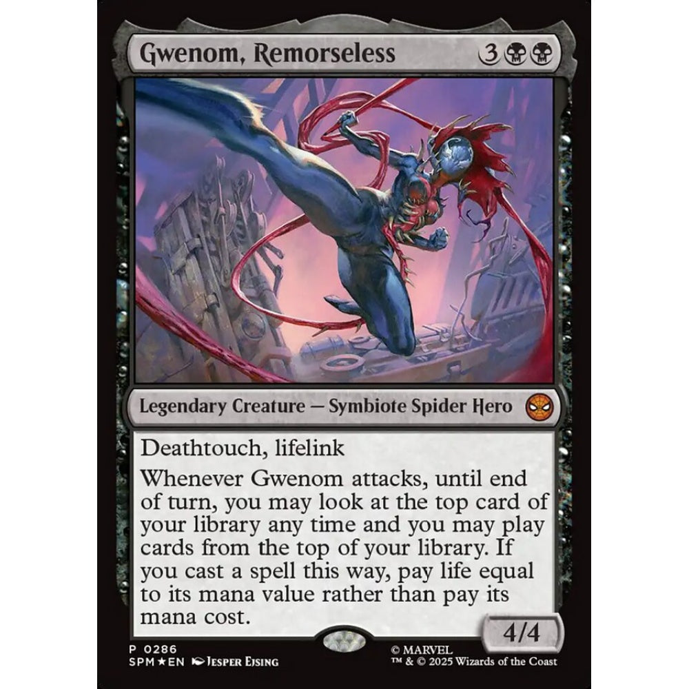 Gwenom, Remorseless mythic 286 Magic the Gathering Marvel's Spider-Man