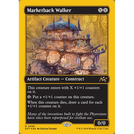 Marketback Walker, 498, rare, Magic: The Gathering, Aetherdrift
