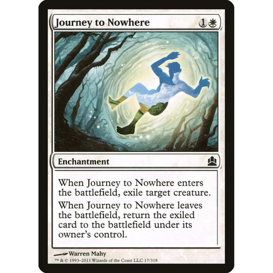 Journey to Nowhere common 17 Magic the Gathering Commander 2011