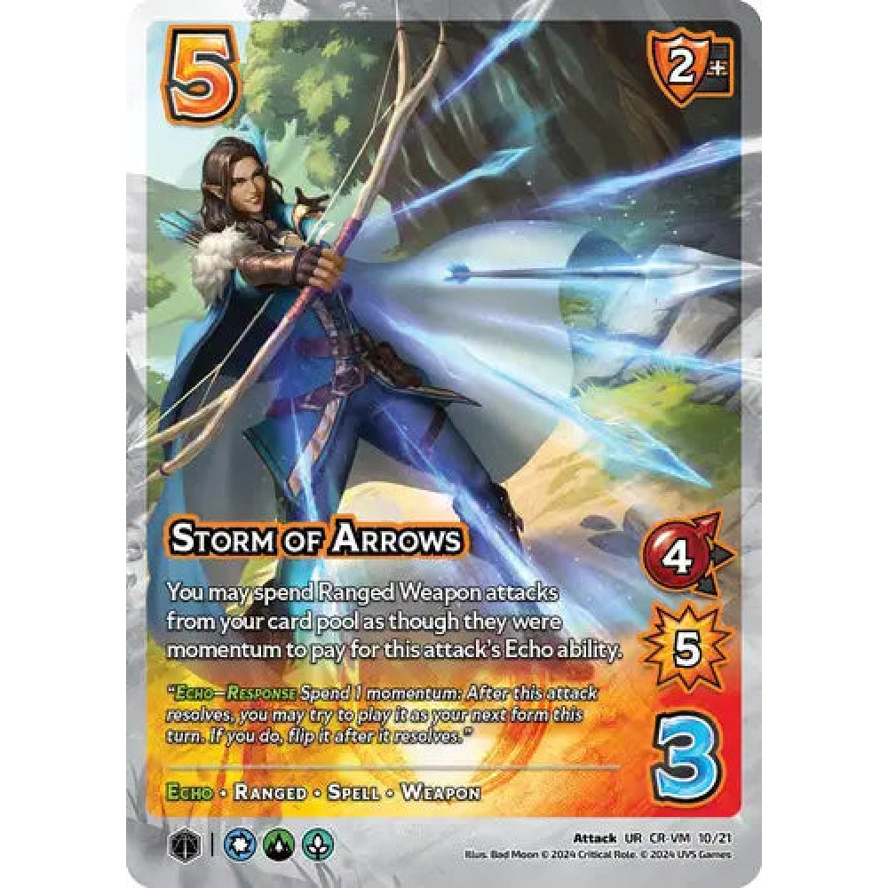Storm of Arrows, 10/21, UR, UniVersus, Critical Role Vox Machina & Mighty Nein