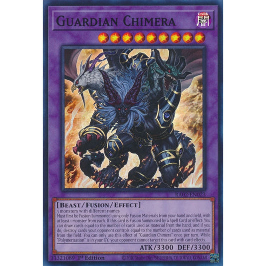 Guardian Chimera RA02-EN023 QCR Quarter Century Secret Rare Yu-Gi-Oh 25th Anniversary Rarity Collection II in Art
