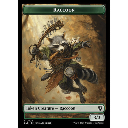 Raccoon, 29, common, Magic: The Gathering, Bloomburrow