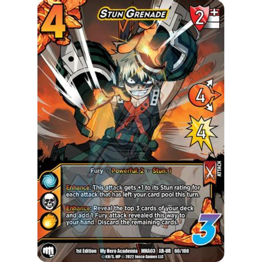 Stun Grenade, 60/108, XR-UR, UniVersus, MHA03 Heroes Clash