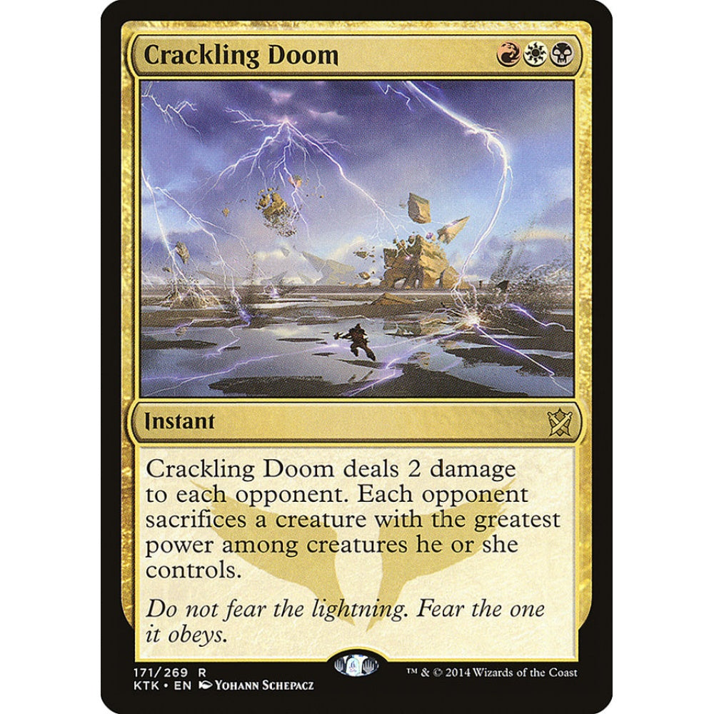 Crackling Doom rare 171 Magic the Gathering Khans of Tarkir