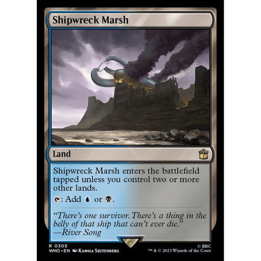Shipwreck Marsh rare 305 Magic the Gathering Doctor Who