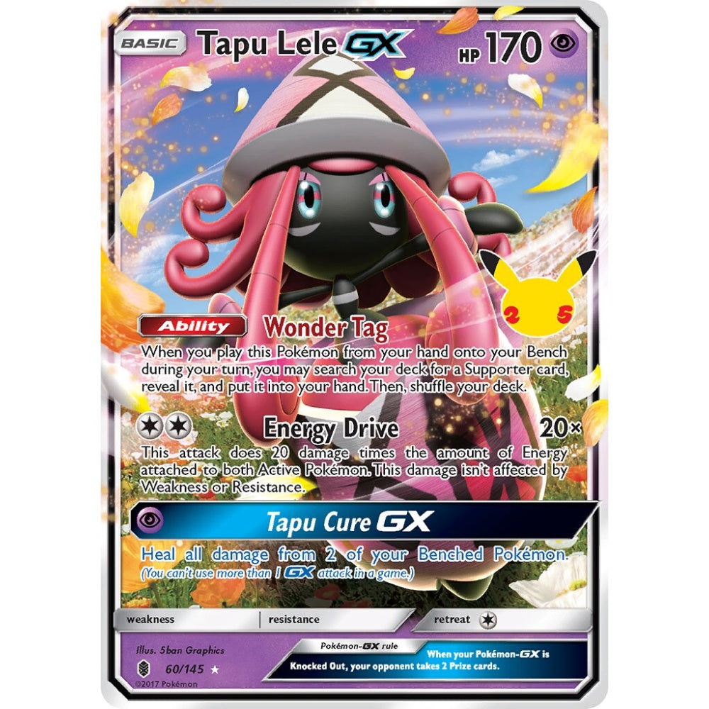 Tapu Lele-GX Fixed 60/145 Pokemon Card Game Celebrations