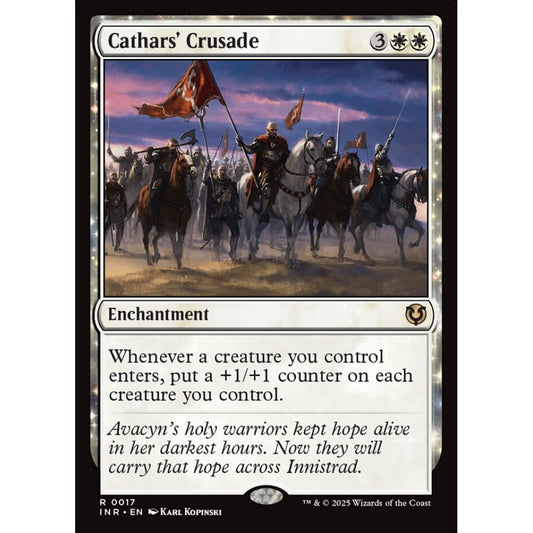 Cathars' Crusade, 17, rare, Magic: The Gathering, Innistrad Remastered