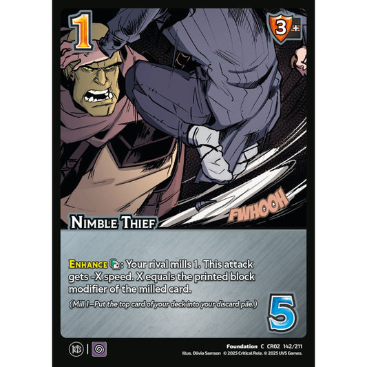 Nimble Thief, 142/211, CR02, Universus, Critical Role: Heroes Of Exandria, Foundation, C