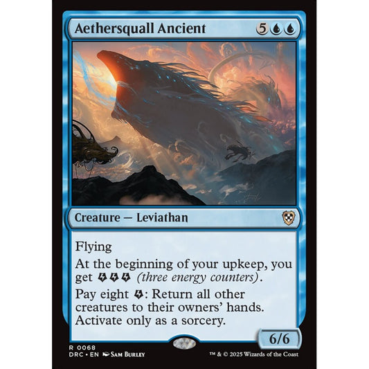 Aethersquall Ancient, 68, rare, Magic: The Gathering, Aetherdrift Commander