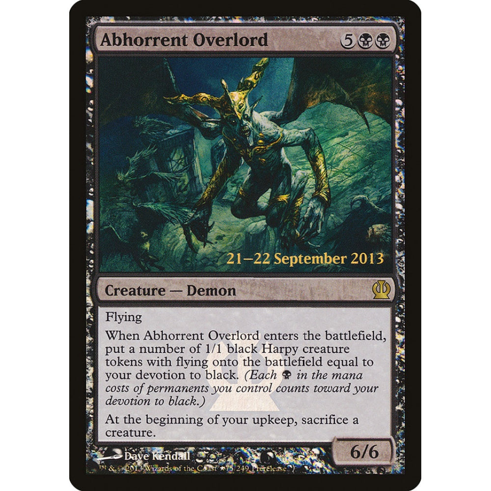 Abhorrent Overlord rare 75★ Magic the Gathering Theros Promos