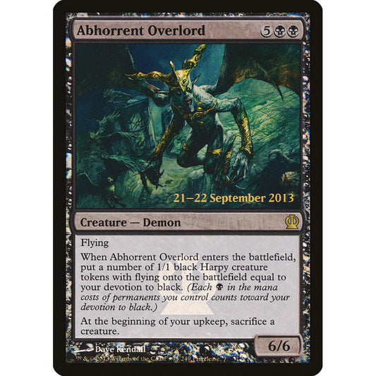 Abhorrent Overlord rare 75★ Magic the Gathering Theros Promos