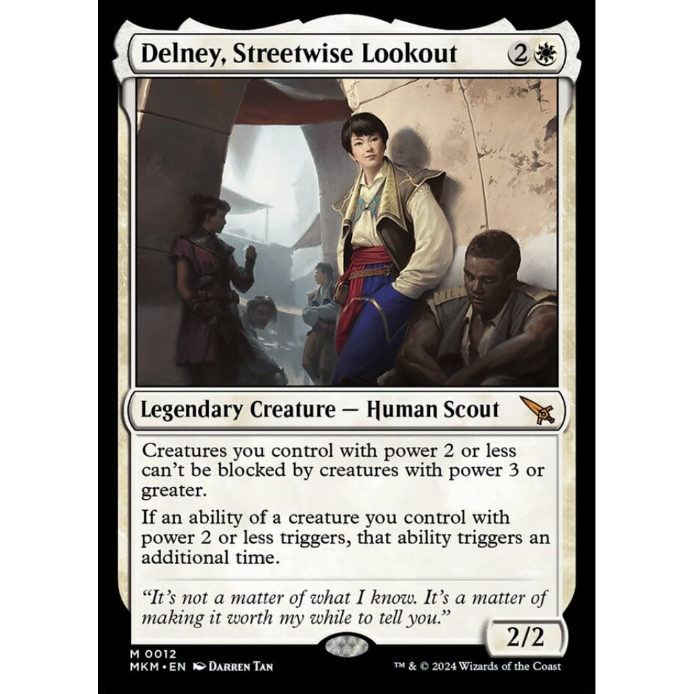 Delney, Streetwise Lookout mythic 12 Magic the Gathering Murders at Karlov Manor