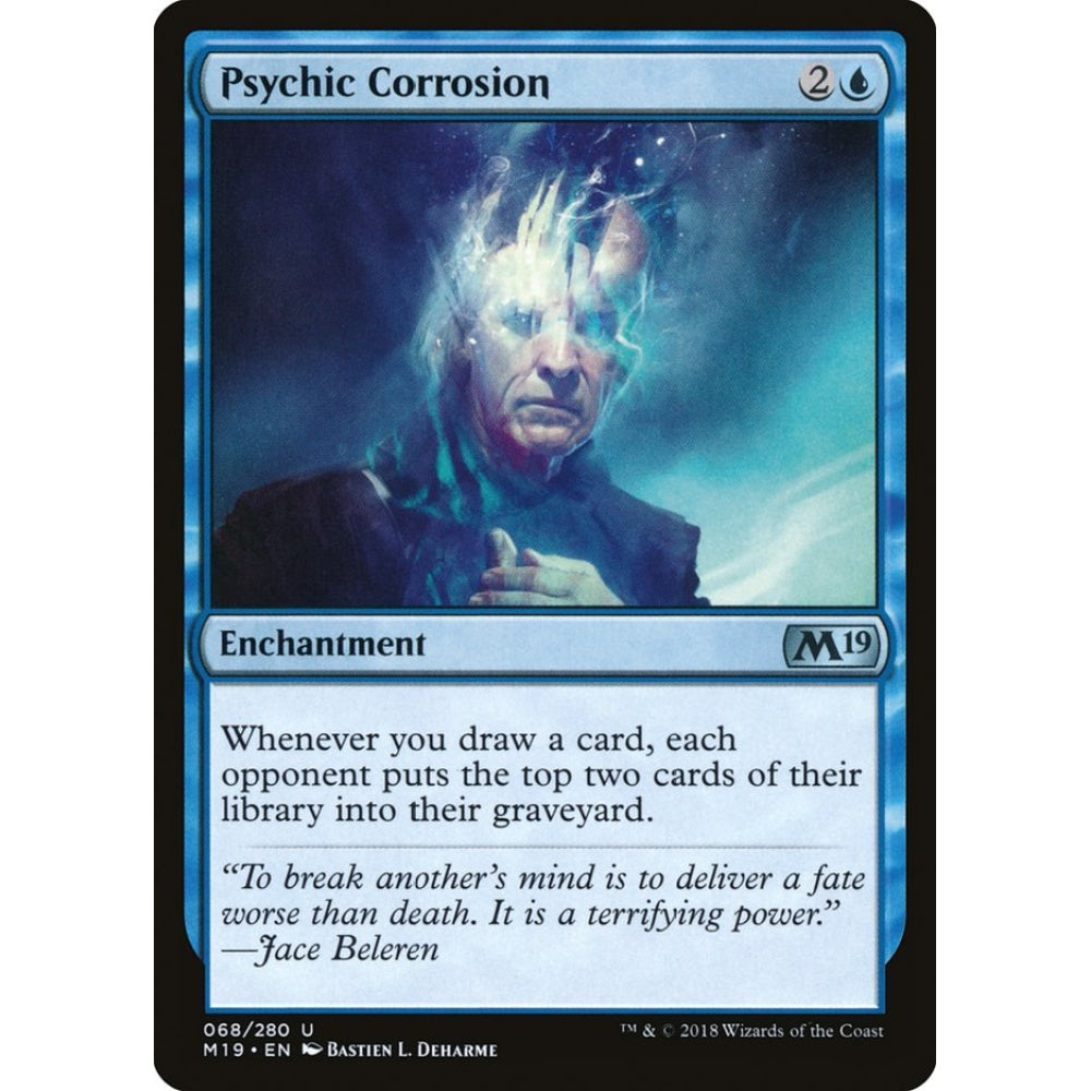 Psychic Corrosion uncommon 68 Magic the Gathering Core Set 2019