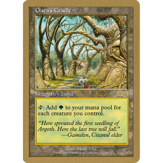 Gaea's Cradle rare ml321 Magic the Gathering World Championship Decks 1999