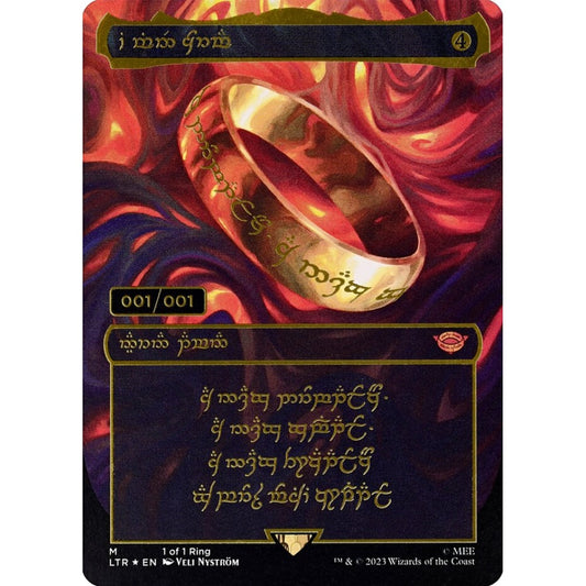 The One Ring, mythic, 0, Magic the Gathering, The Lord of the Rings: Tales of Middle-earth