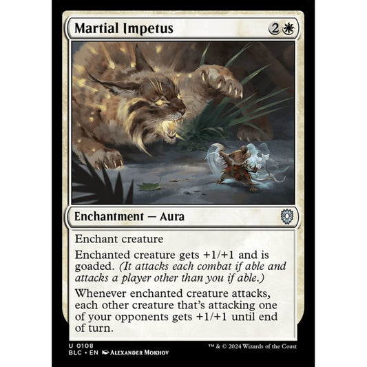 Martial Impetus, 108, uncommon, Magic: The Gathering, Bloomburrow