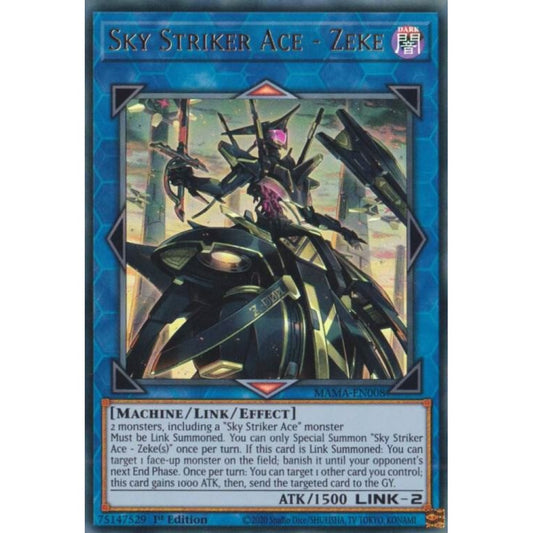 Sky Striker Ace - Zeke MAMA-EN008 Ultra Yu-Gi-Oh Magnificent Mavens