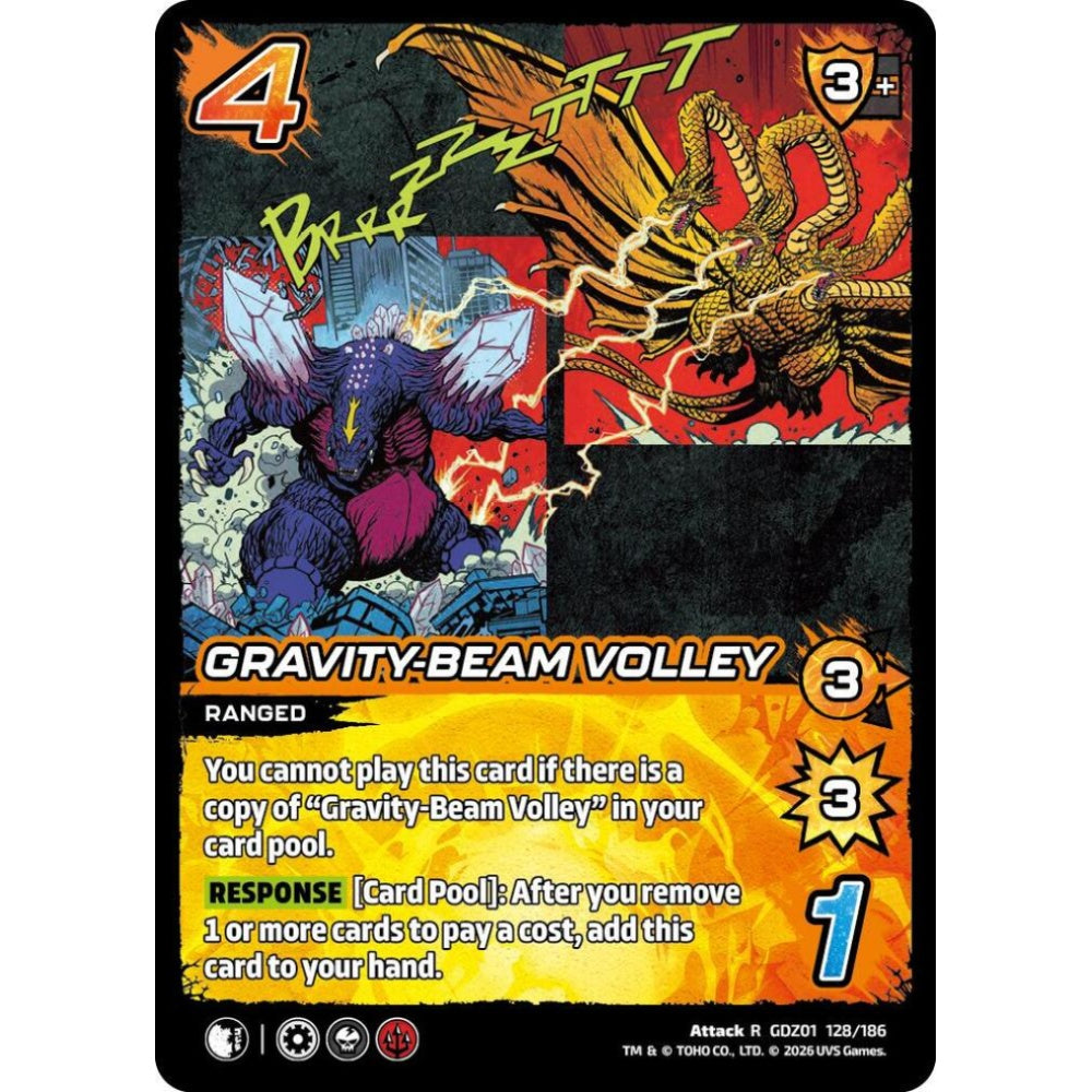 Gravity-Beam Volley GDZ01 128/186 GDZ01 Universus Godzilla: Reign of Kaiju Attack R