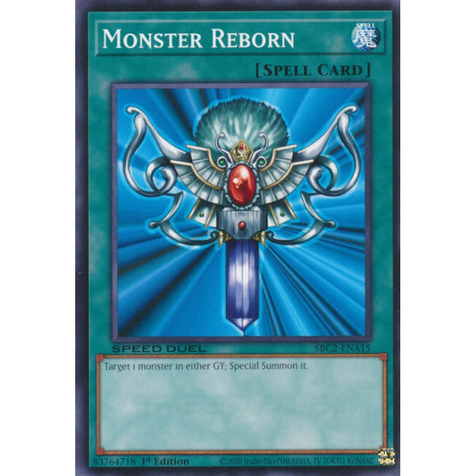 Monster Reborn RA03-EN052 Super Super Rare Yu-Gi-Oh Quarter Century Bonanza in Art