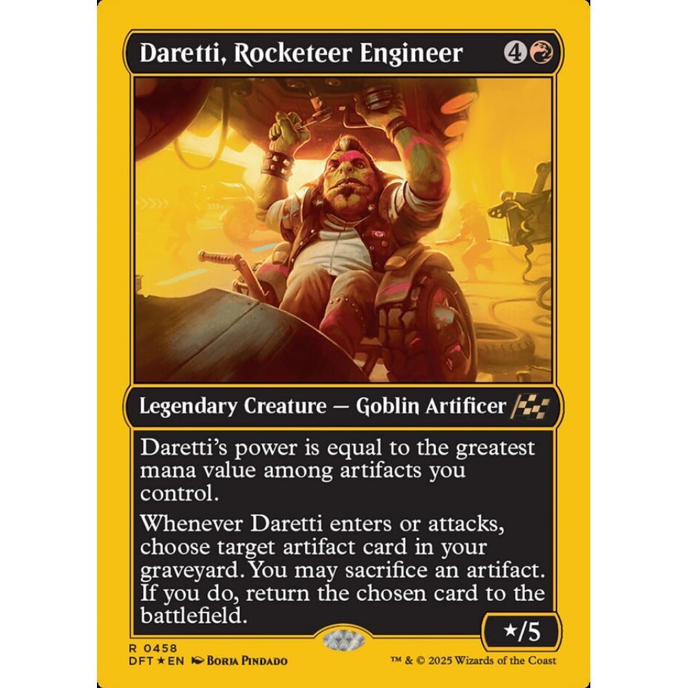 Daretti, Rocketeer Engineer, 458, rare, Magic: The Gathering, Aetherdrift