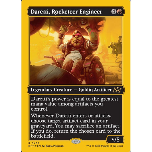 Daretti, Rocketeer Engineer, 458, rare, Magic: The Gathering, Aetherdrift