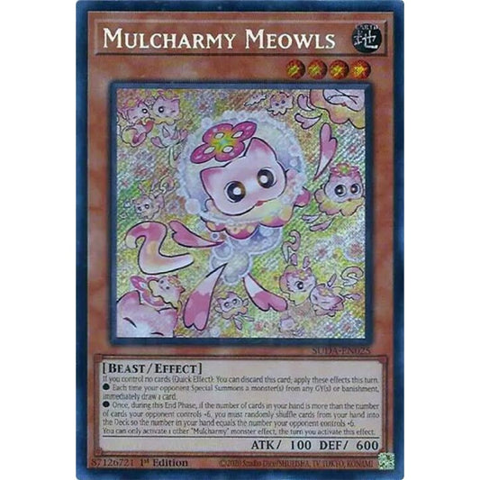 Mulcharmy Meowls SUDA-EN025 Secret Yu-Gi-Oh Supreme Darkness